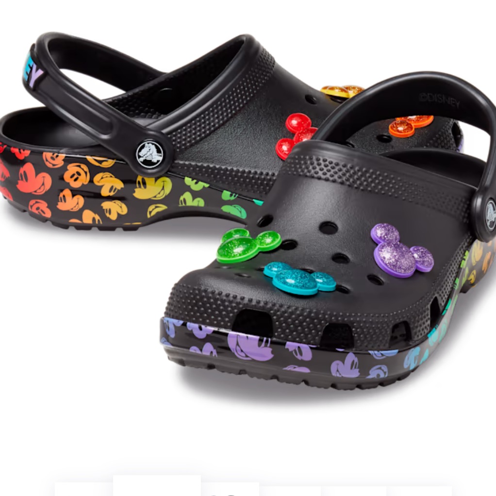 Unisex Crocs Classic Disney Rainbow Celebration Crocs